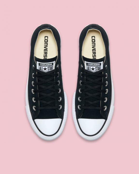 Womens Converse Chuck Taylor All Star Canvas Lift Low Top Black