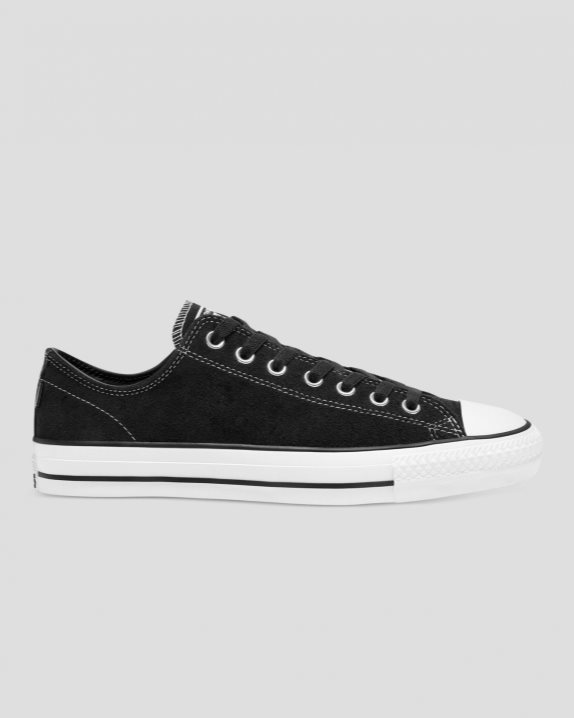 Unisex Converse Chuck Taylor All Star Pro Suede Low Top Black - Click Image to Close
