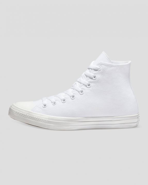 Unisex Converse Chuck Taylor All Star Classic Colour High Top White Mono - Click Image to Close