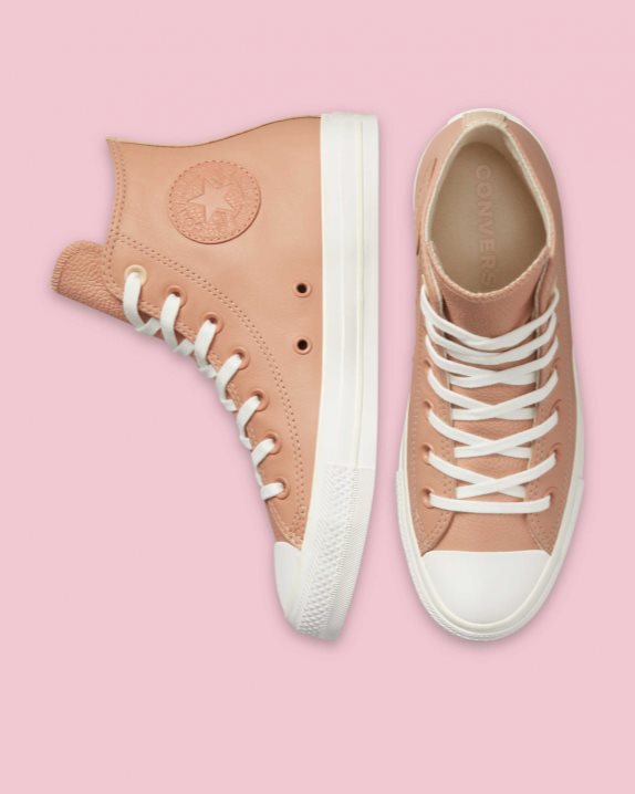 Womens Converse Chuck Taylor All Star Future Utility Leather High Top Vachetta Beige - Click Image to Close