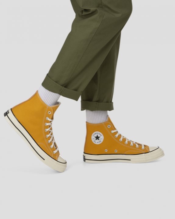 Unisex Converse Chuck 70 Vintage Canvas High Top Sunflower Yellow