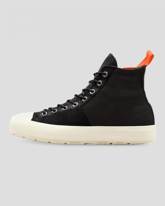 Unisex Converse Chuck 70 Waterproof Nubuck Leather High Top Black - Click Image to Close