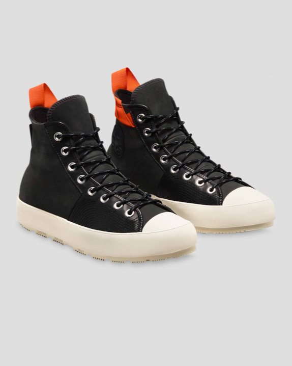 Unisex Converse Chuck 70 Waterproof Nubuck Leather High Top Black - Click Image to Close