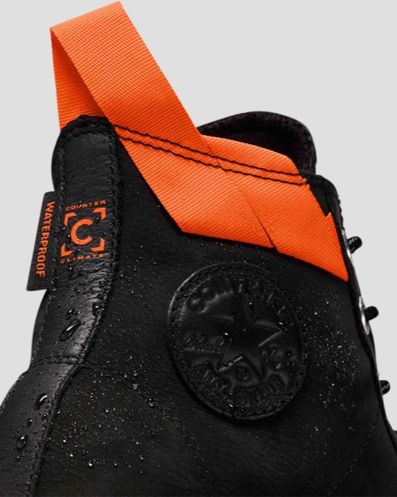 Unisex Converse Chuck 70 Waterproof Nubuck Leather High Top Black - Click Image to Close
