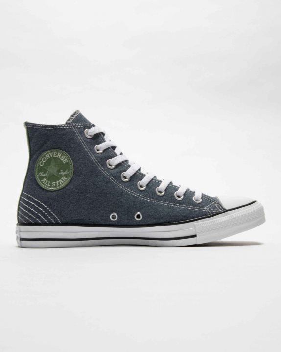 Unisex Converse Chuck Taylor All Star Stitched Recycled Canvas High Top Midnight Navy - Click Image to Close