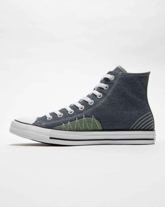 Unisex Converse Chuck Taylor All Star Stitched Recycled Canvas High Top Midnight Navy - Click Image to Close