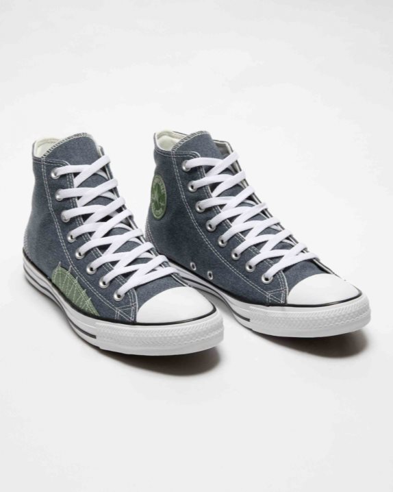 Unisex Converse Chuck Taylor All Star Stitched Recycled Canvas High Top Midnight Navy - Click Image to Close