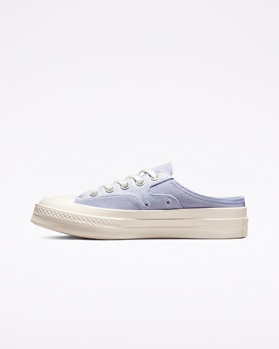 Unisex Converse Chuck 70 Mule Crafted Canvas Slip Serene Sapphire - Click Image to Close