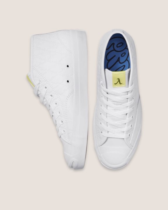 Unisex Converse X Alexis Sablone Pride Jack Purcell Pro Mid White