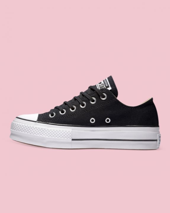 Womens Converse Chuck Taylor All Star Canvas Lift Low Top Black