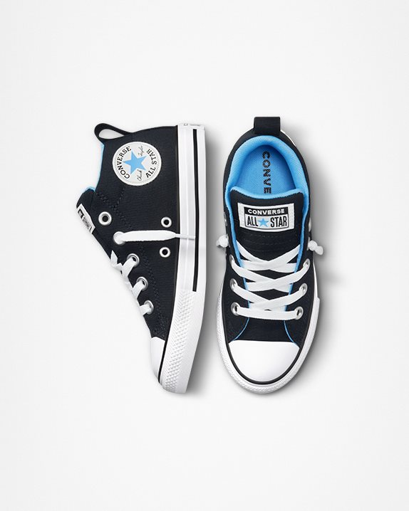 Chuck Taylor All Star Street Seasonal Junior Mid Black - Click Image to Close