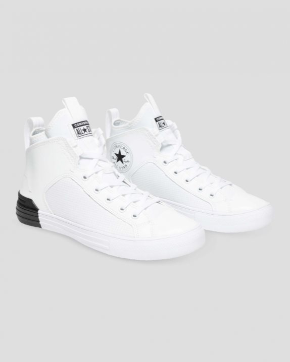 Unisex Converse Chuck Taylor All Star Ultra Mid White - Click Image to Close