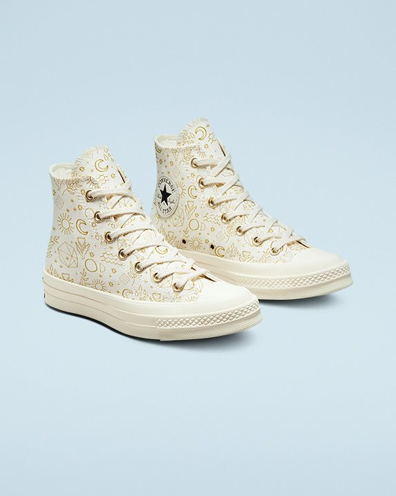 Womens Converse Chuck 70 Festival Golden Mind High Top Egret