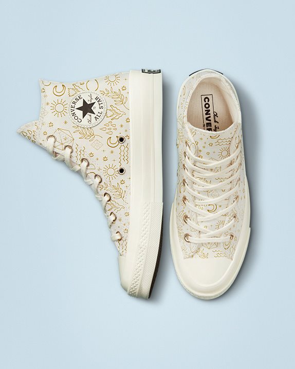 Womens Converse Chuck 70 Festival Golden Mind High Top Egret