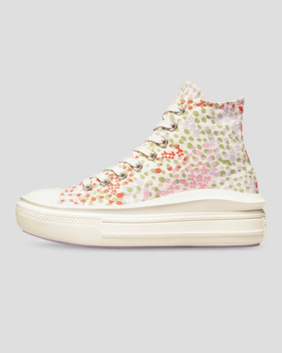 Womens Converse Chuck Taylor All Star Move Things To Grow High Top Egret - Click Image to Close