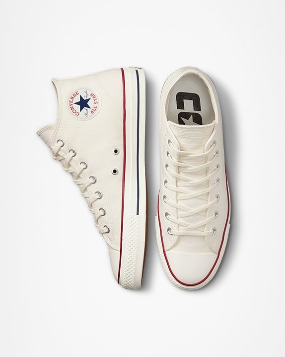 Unisex CONS Chuck Taylor All Star Pro Cut Off Mid Egret