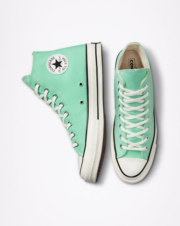 Unisex Converse Chuck 70 Seasonal Colour High Top Prism Green - Click Image to Close