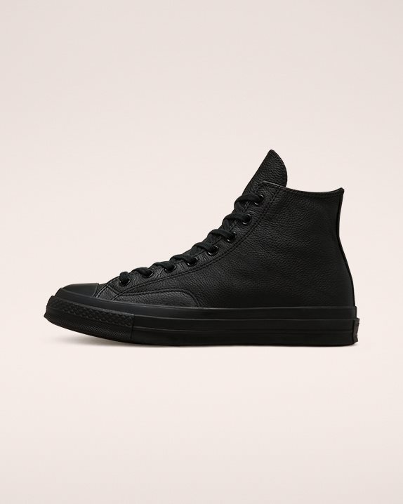 Unisex Converse Chuck 70 Tonal Leather High Top Black - Click Image to Close
