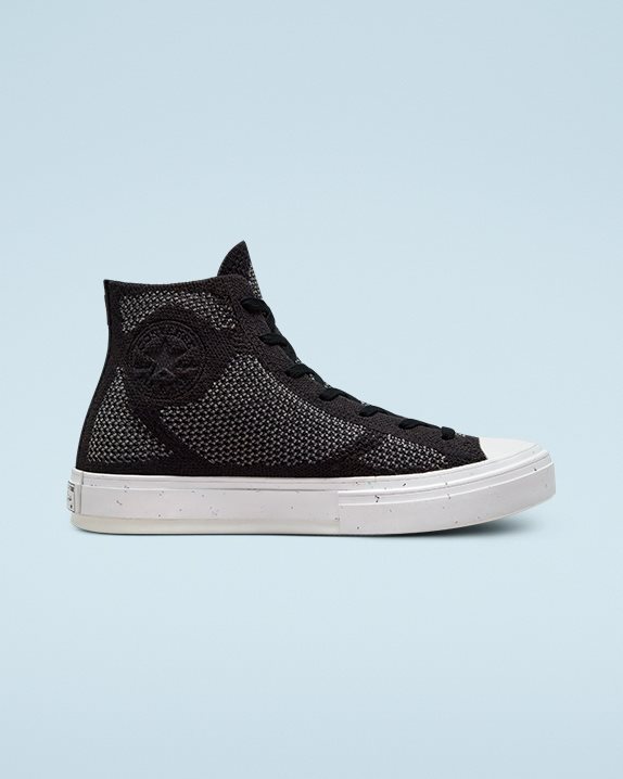 Unisex Converse Chuck 70 Engineered Knit Renew Redux High Top Black - Click Image to Close