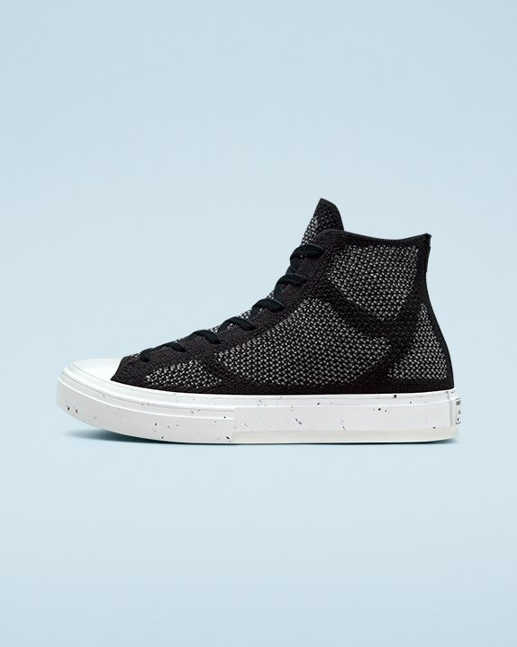 Unisex Converse Chuck 70 Engineered Knit Renew Redux High Top Black - Click Image to Close