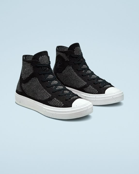 Unisex Converse Chuck 70 Engineered Knit Renew Redux High Top Black - Click Image to Close