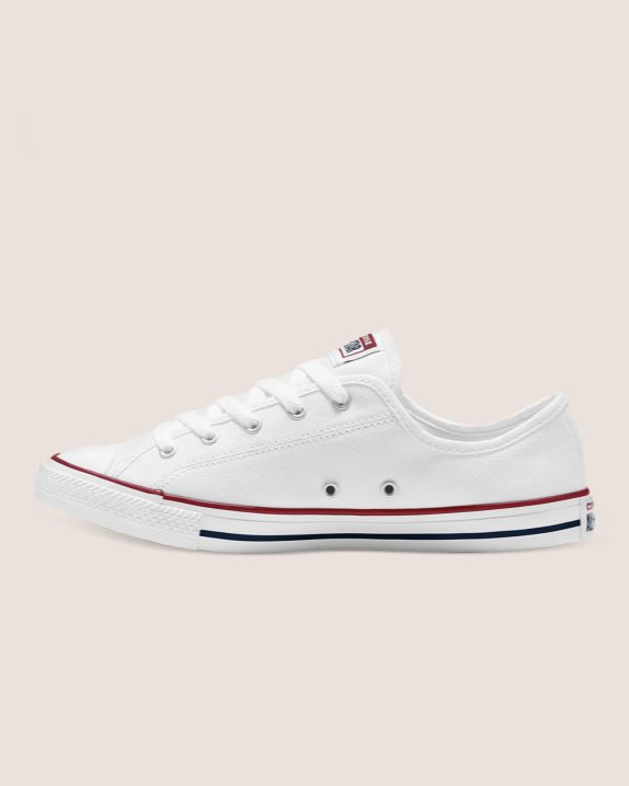 Womens Converse Chuck Taylor All Star Dainty Basic Canvas Low Top White