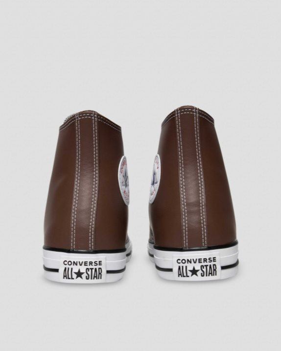 Unisex Converse Chuck Taylor All Star Faux Leather High Top Brazil Nut