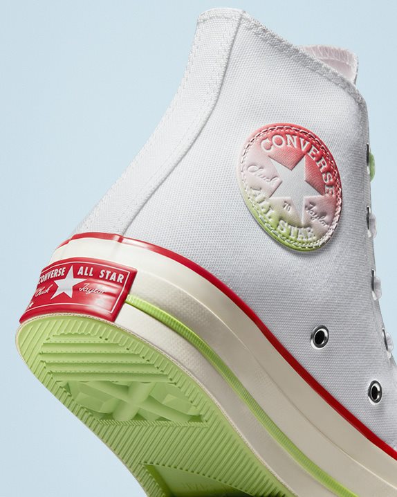 Unisex Converse Chuck 70 Summer Fruit High Top White - Click Image to Close