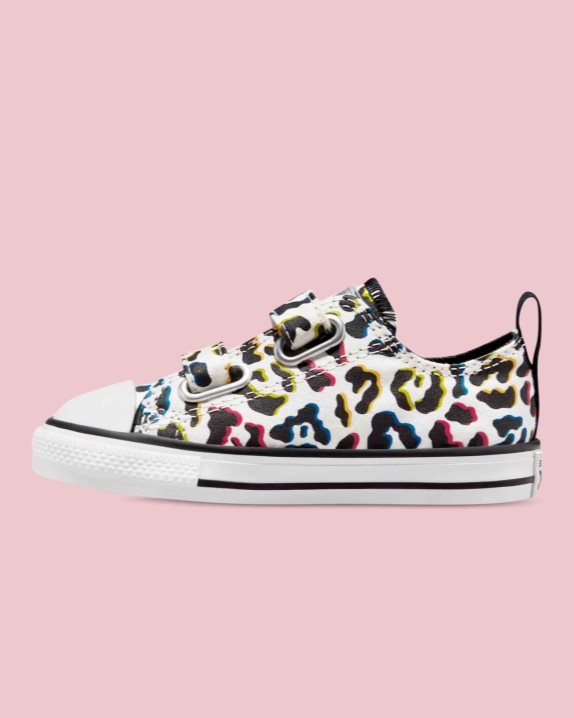 Chuck Taylor All Star Leopard Print Infant 2V Low Top Egret - Click Image to Close