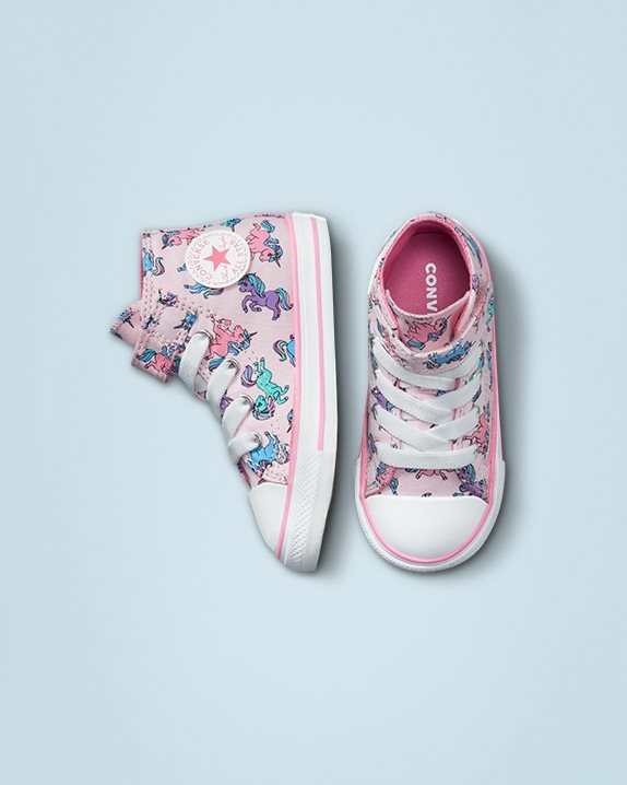 Chuck Taylor All Star 1V Unicorn Toddler High Top Pink Foam - Click Image to Close