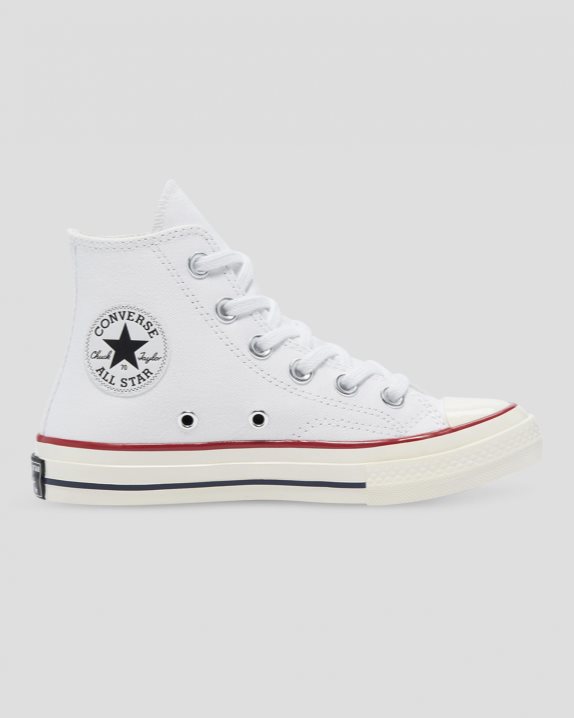 Chuck 70 Vintage Canvas Junior High Top White - Click Image to Close