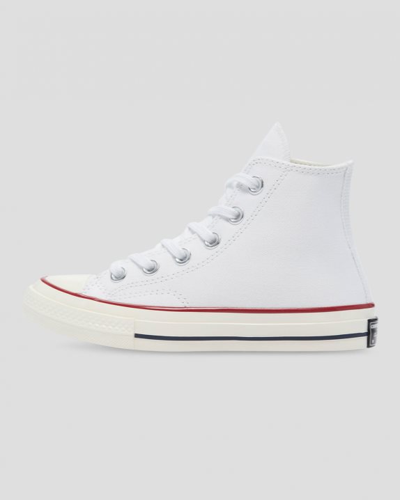 Chuck 70 Vintage Canvas Junior High Top White - Click Image to Close