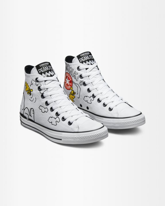 Unisex Converse X Peanuts Unisex Chuck Taylor All Star High Top White - Click Image to Close