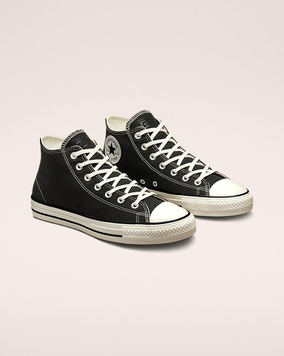 Unisex CONS Chuck Taylor All Star Pro Cut Off Mid Black - Click Image to Close