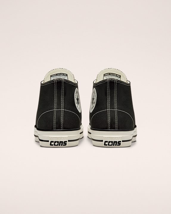 Unisex CONS Chuck Taylor All Star Pro Cut Off Mid Black