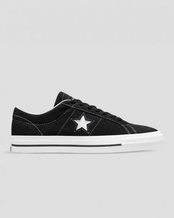 Unisex Converse CONS One Star Pro Suede Low Top Black - Click Image to Close