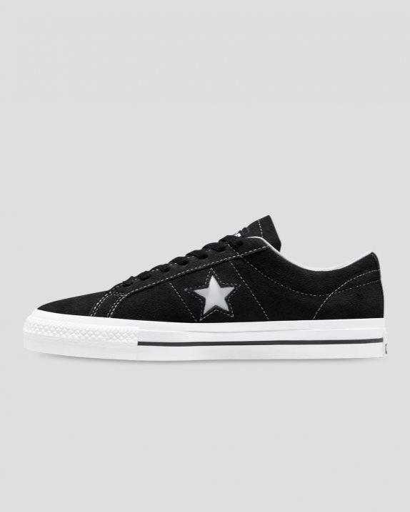 Unisex Converse CONS One Star Pro Suede Low Top Black - Click Image to Close