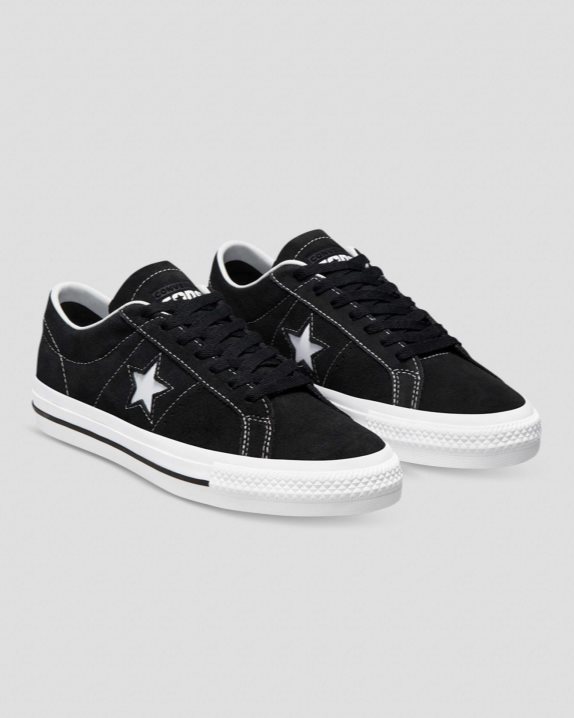 Unisex Converse CONS One Star Pro Suede Low Top Black - Click Image to Close