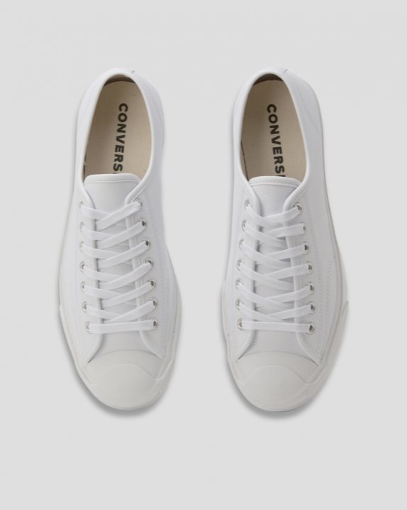 Unisex Converse Jack Purcell Foundational Leather Low Top White - Click Image to Close