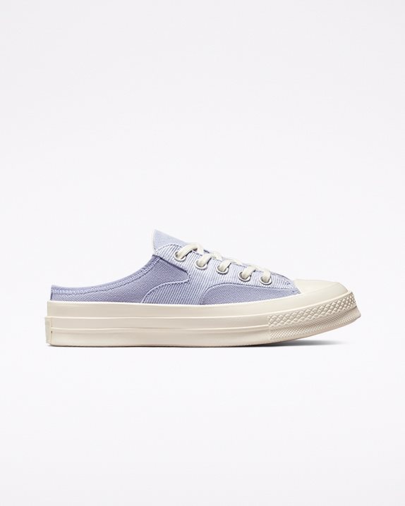 Unisex Converse Chuck 70 Mule Crafted Canvas Slip Serene Sapphire - Click Image to Close