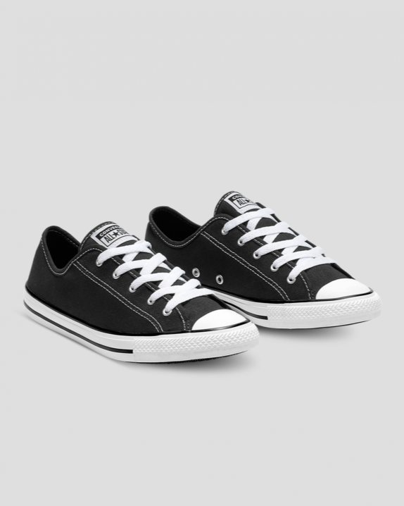 Womens Converse Chuck Taylor All Star Dainty Basic Canvas Low Top Black