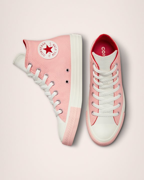 Womens Converse Chuck Taylor All Star Trance Form High Top Bleached Coral - Click Image to Close