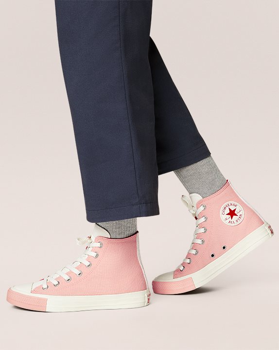 Womens Converse Chuck Taylor All Star Trance Form High Top Bleached Coral - Click Image to Close