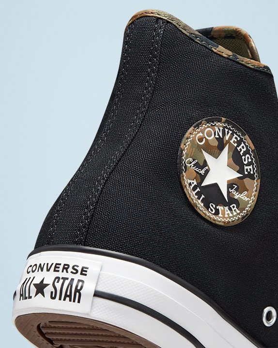 Unisex Converse Chuck Taylor All Star Desert Camo High Top Black - Click Image to Close