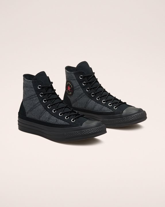 Unisex Converse Chuck 70 GORE-TEX Counter Climate High Top Black - Click Image to Close