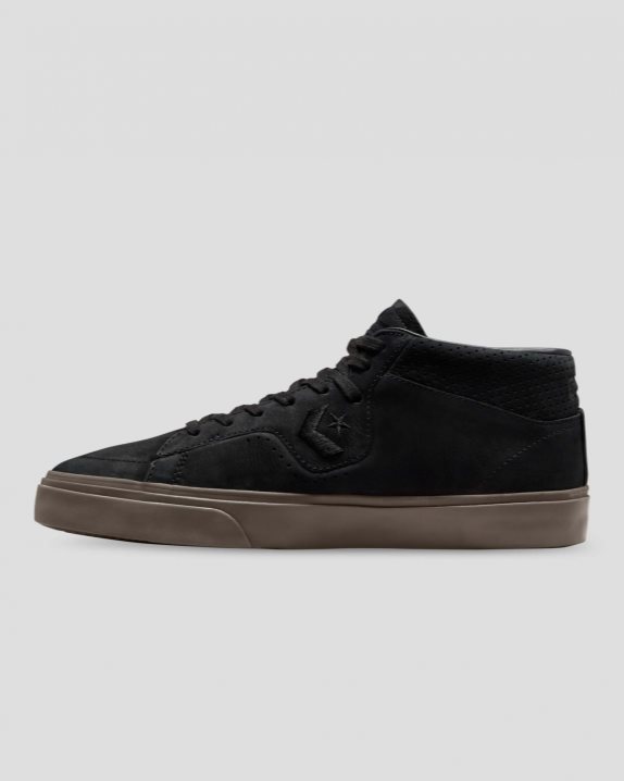 Unisex CONS Louie Lopez Pro Mid Black/Dark Mushroom - Click Image to Close