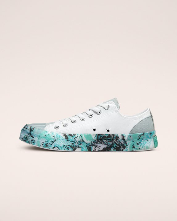 Unisex Converse Chuck Taylor All Star CX Throwback Craft Low Top Marbled White - Click Image to Close