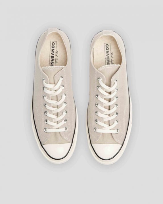 Unisex Converse Chuck 70 Recycled Canvas Seasonal Colour Low Top Papyrus - Click Image to Close