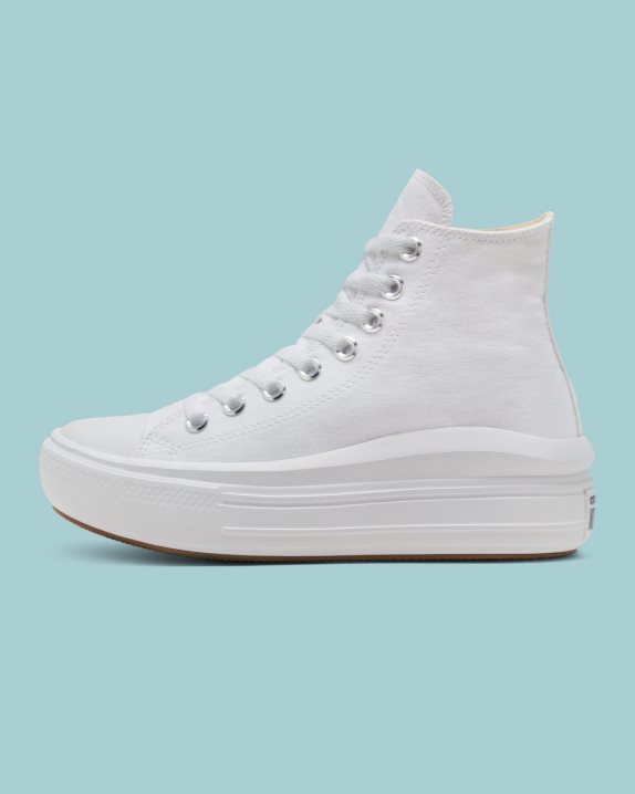 Womens Converse Chuck Taylor Move Platform High Top White