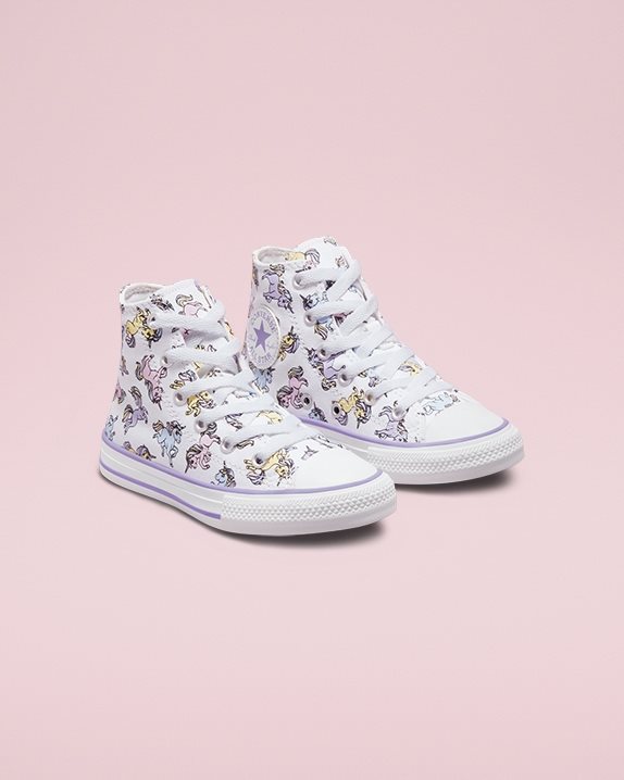 Chuck Taylor All Star Unicorns Junior High Top White - Click Image to Close